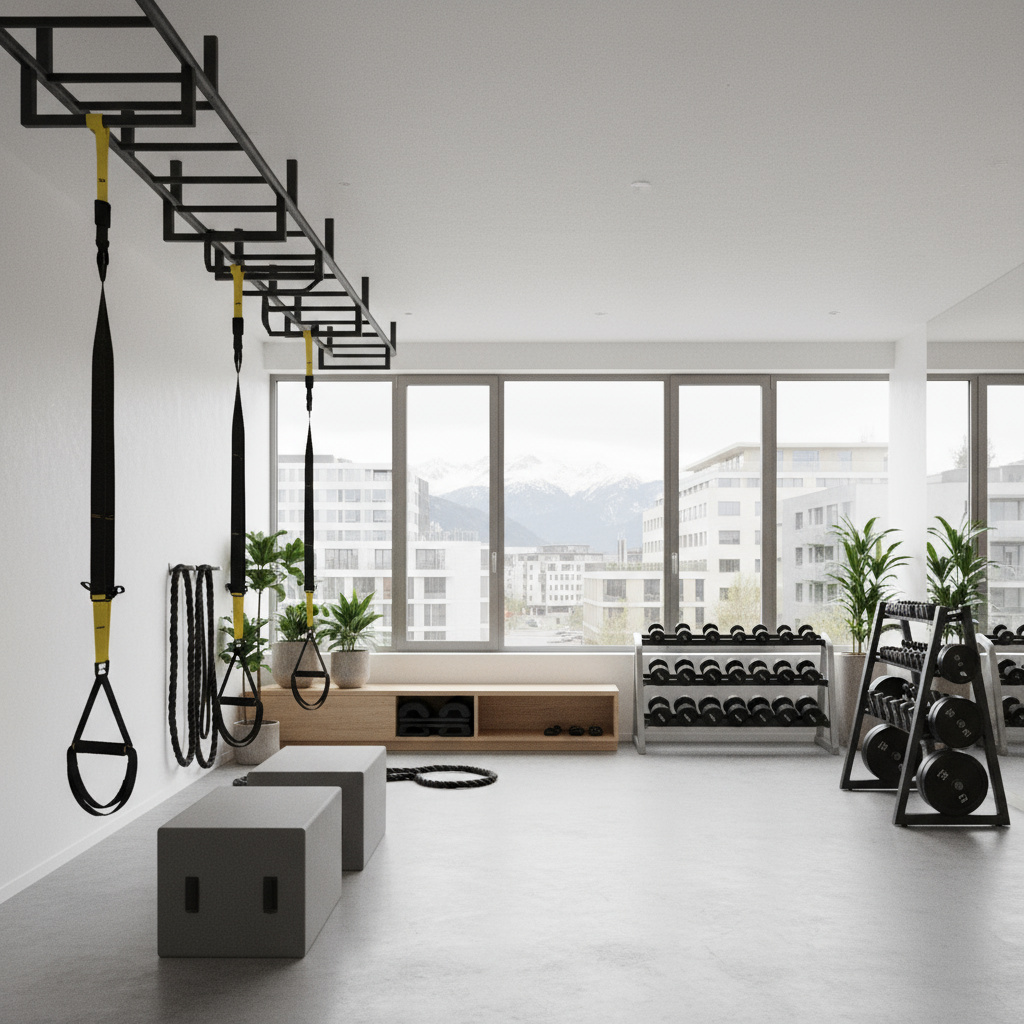 Modernes Boutique-Fitnessstudio in Zürich – funktionelle Trainingszone